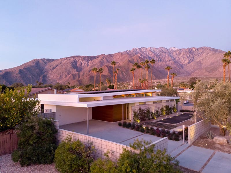 Exterior of Turkel designed home with Marvin Windows and Doors